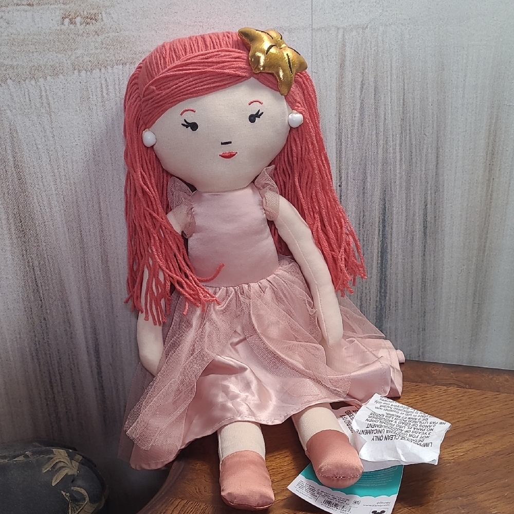 New with tags! Pillowfort Princess Ariel Kids Doll Pillow Disney Collection